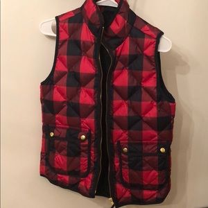 New Jcrew Buffalo Check Vest